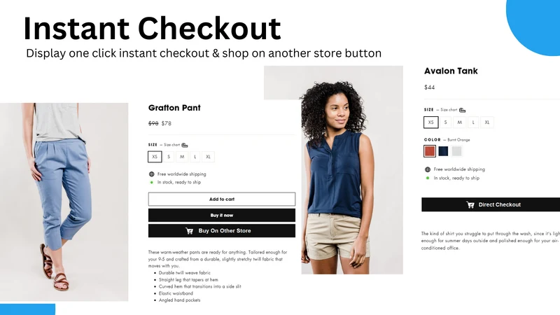 Extendons Direct Checkout