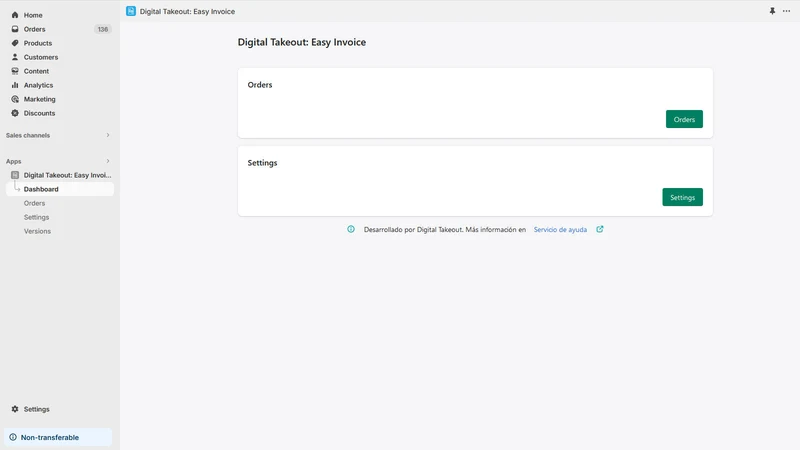 Digital Takeout: Easy Invoice