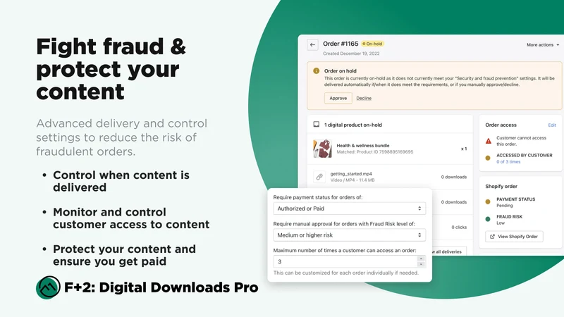 F+2: Digital Downloads Pro