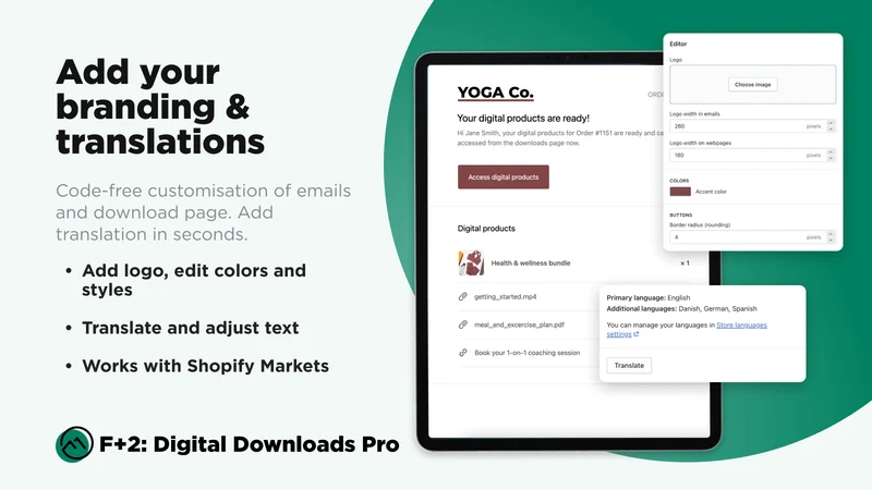 F+2: Digital Downloads Pro