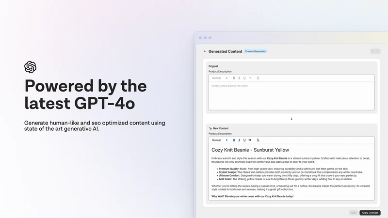 zento: AI descriptions & more