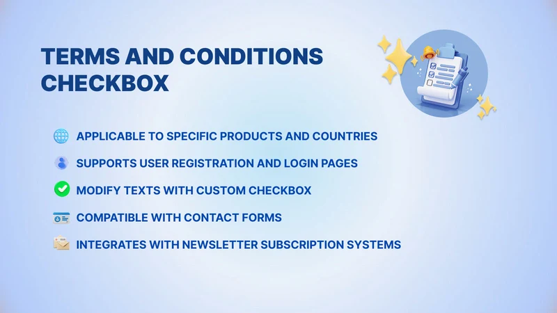 Terms and Conditions Check Box