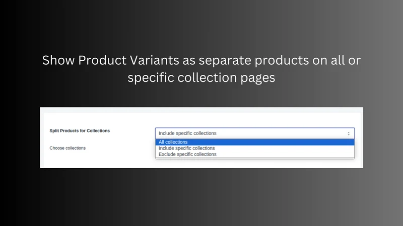 Splitify: Variants As Products