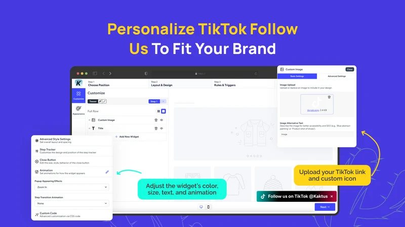 K: TikTok Follow Button