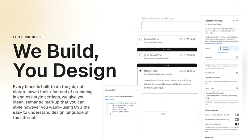 Theme Tool Blocks