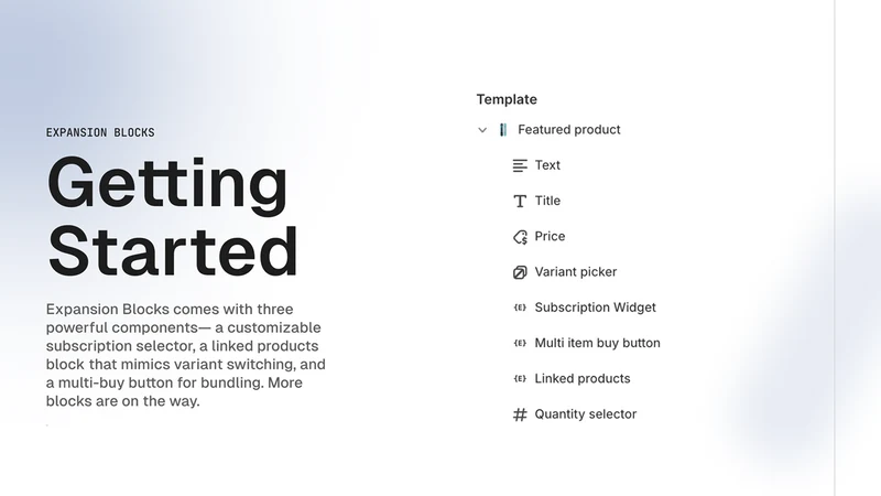 Theme Tool Blocks