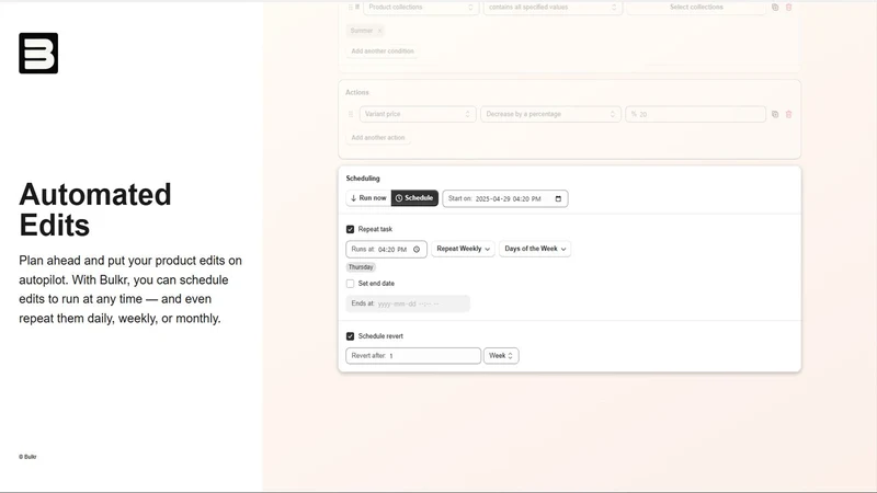 Bulkr: Bulk Product Edit