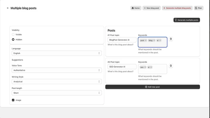 SEO BlogPost Generator AI