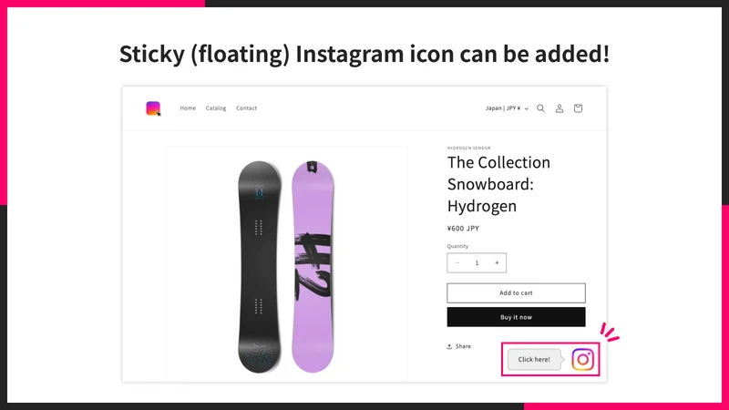UR: Sticky Instagram Icon