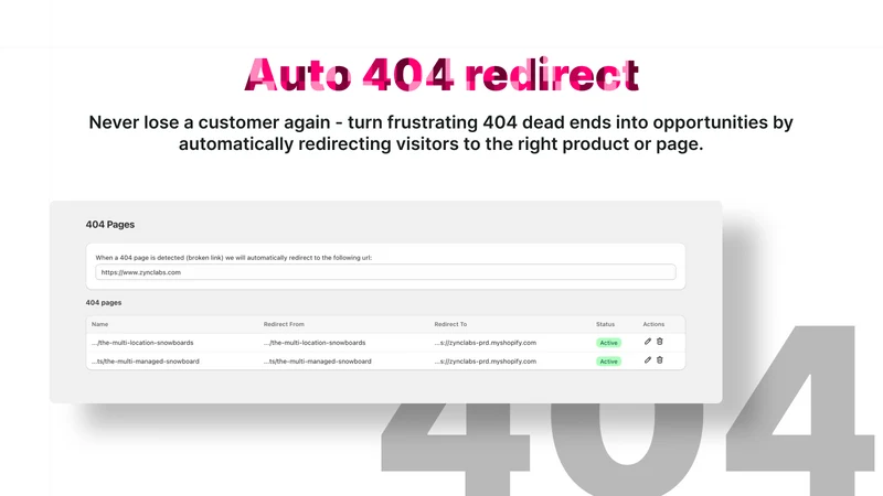 FAST Redirect: Fix 404 links