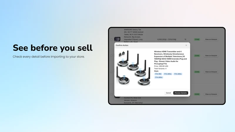 Ryviu Amazon Products Importer