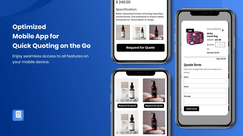 QG Request a quote, Hide Price