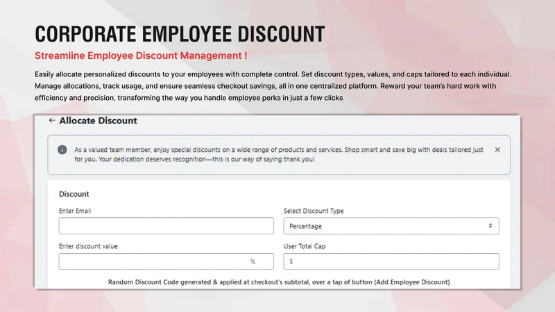 Corporate Employee Discount