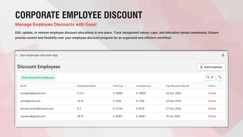 Corporate Employee Discount