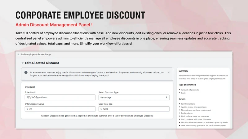 Corporate Employee Discount