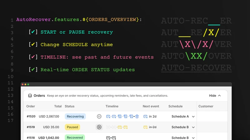 AutoRecover | Reminders & Fees