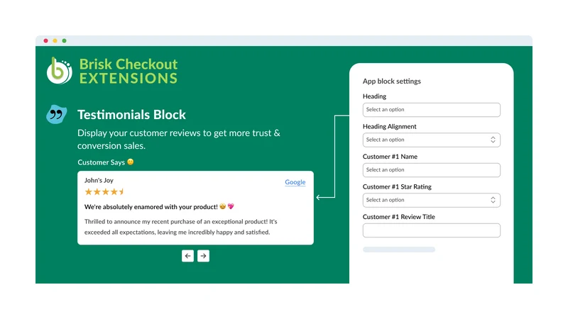 Brisk Checkout Customizer