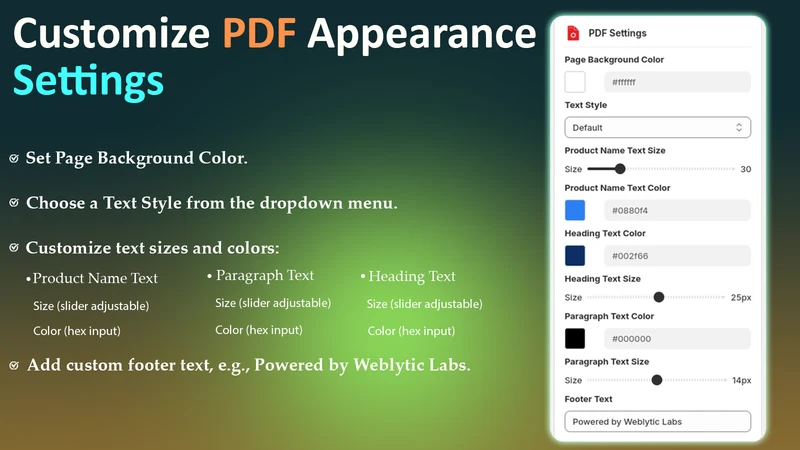 WBL ‑ Product PDF
