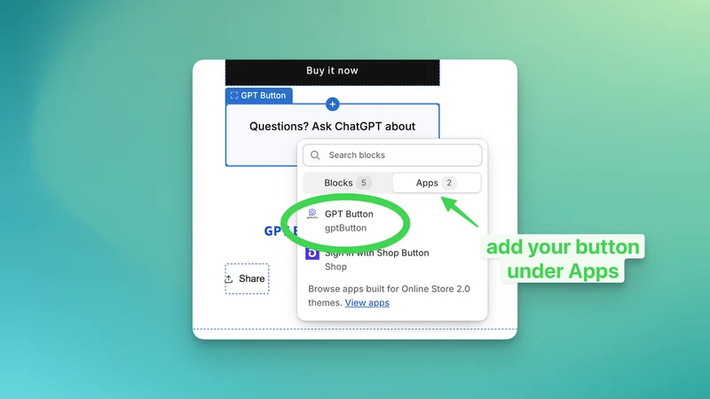GPTButton: Your AI Salesperson