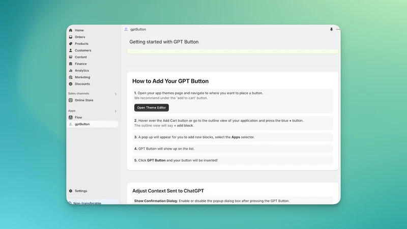 GPTButton: Your AI Salesperson