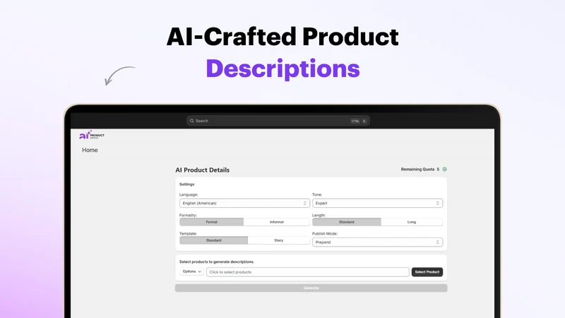 AI Product Details