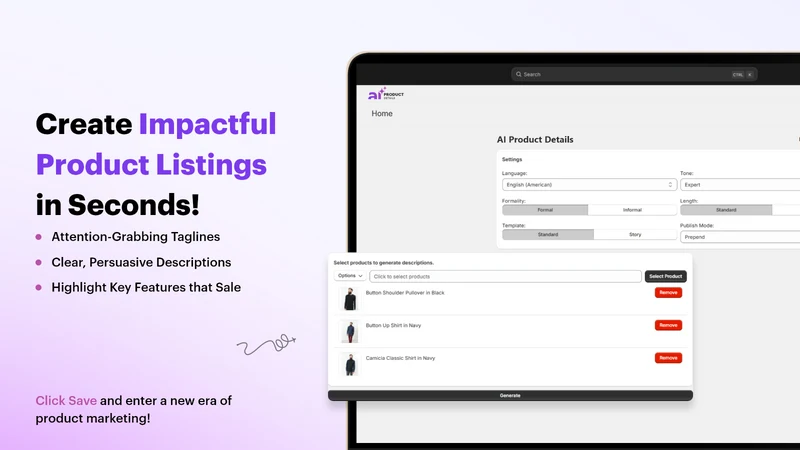 AI Product Details