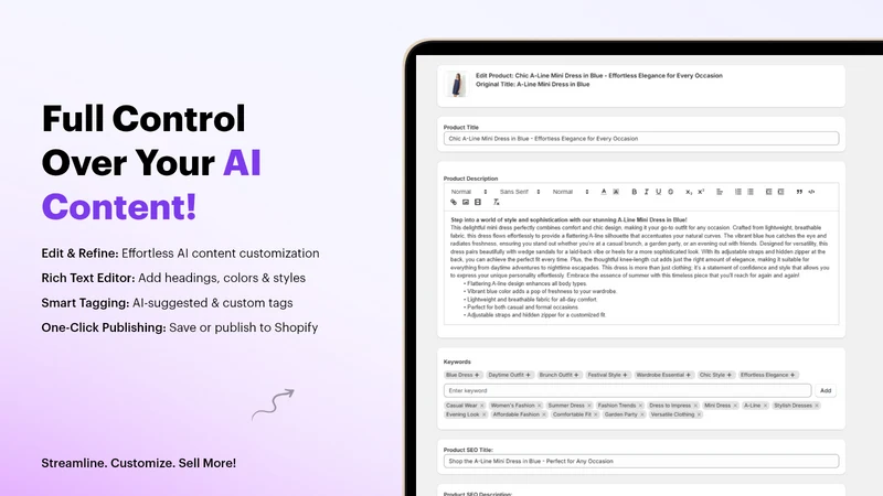 AI Product Details