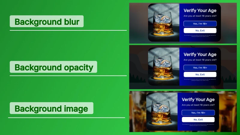 VR Age Verification Popup 18+