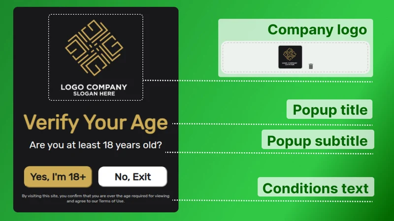 VR Age Verification Popup 18+