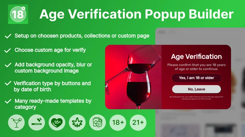 VR Age Verification Popup 18+