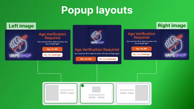 VR Age Verification Popup 18+