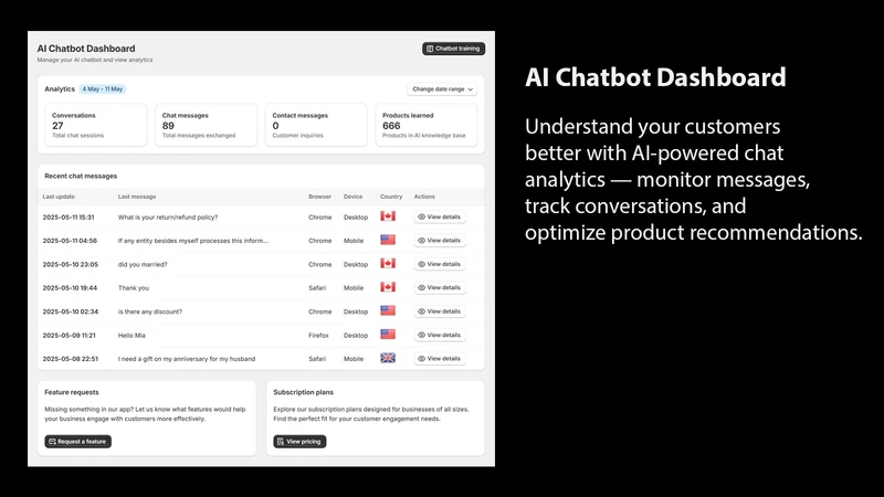 PX AI Chatbot & Contact Form