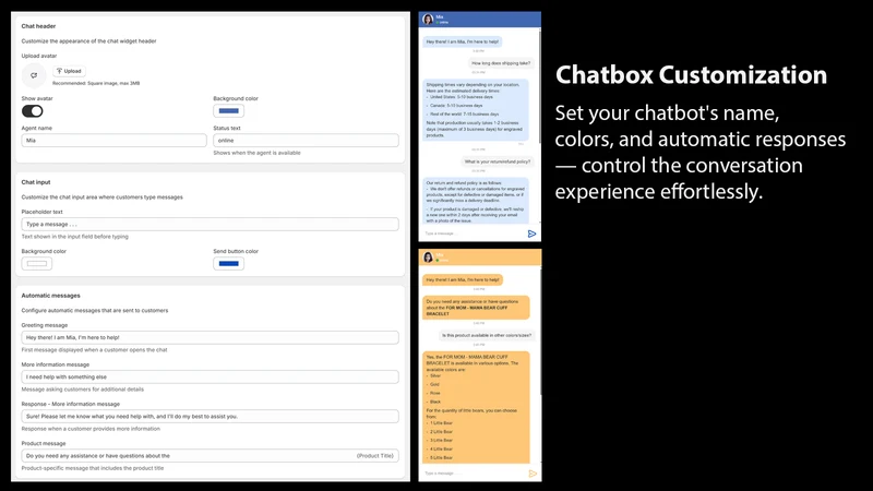 PX AI Chatbot & Contact Form