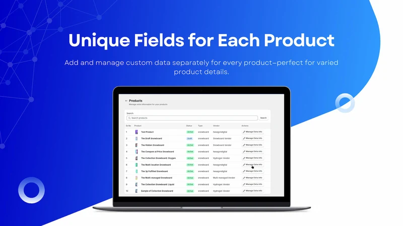 Product Extra Info