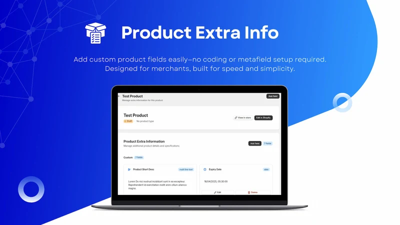 Product Extra Info