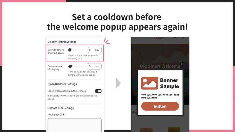 UR: Welcome Popup App Banner