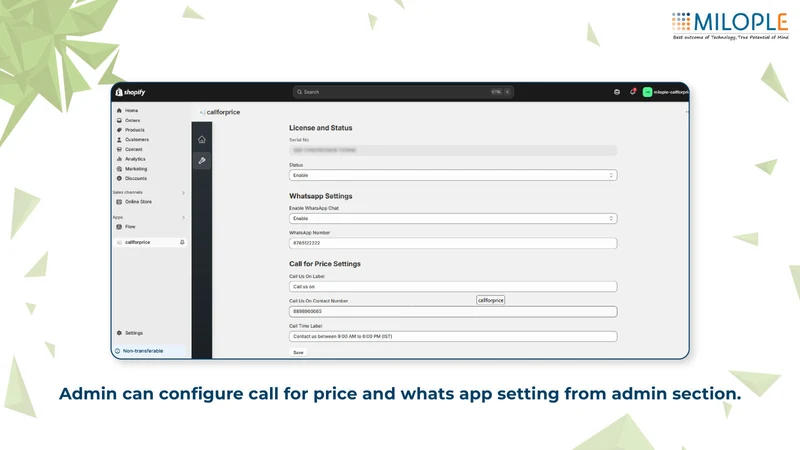 Milople Call For Price