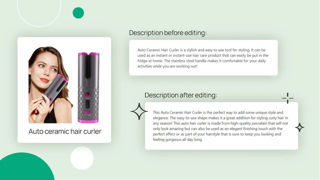 AI Product Descriptions & Bulk