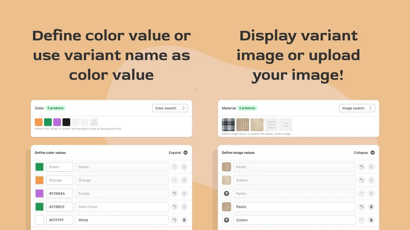 Variant Image Color Swatch