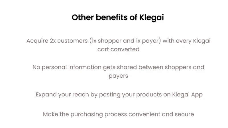 Klegai Cart Sharing & Wishlist