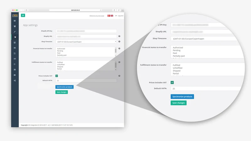 IEX integration for Reviso