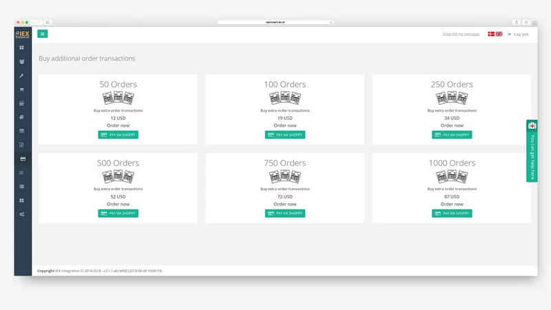 IEX Integration for Debitoor