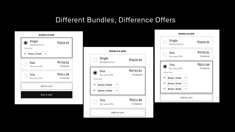 IA: Bundles & Quantity Breaks