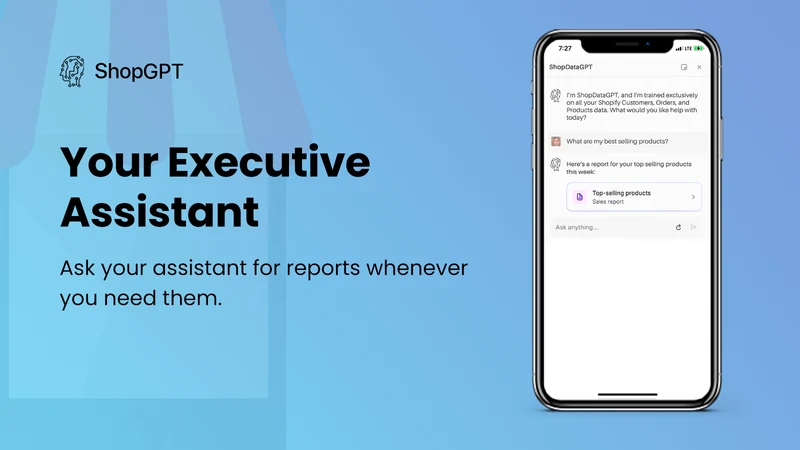 ShopGPT: Chat with your Data