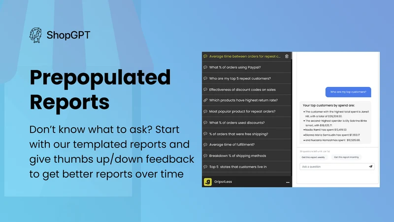ShopGPT: Chat with your Data