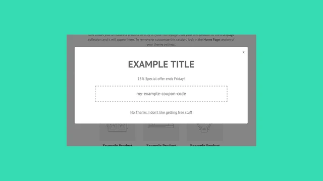 Leadslide Coupon Popup