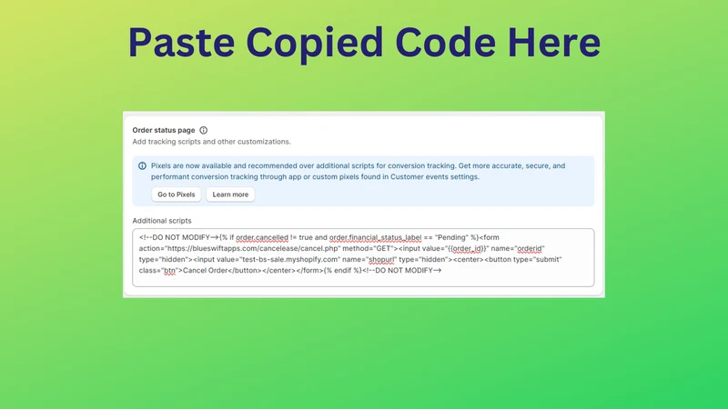 xEase: Order Cancel Button