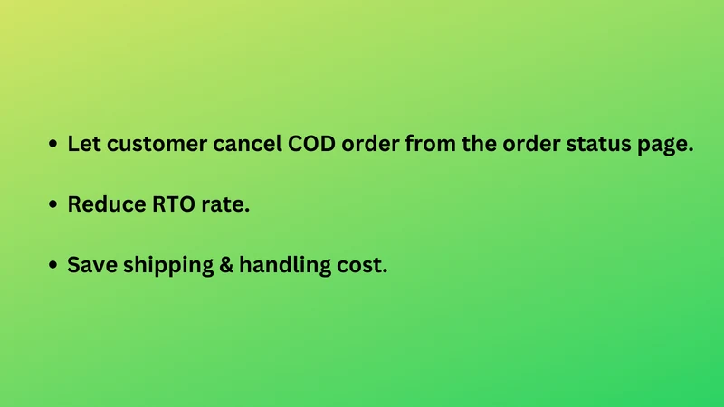 xEase: Order Cancel Button