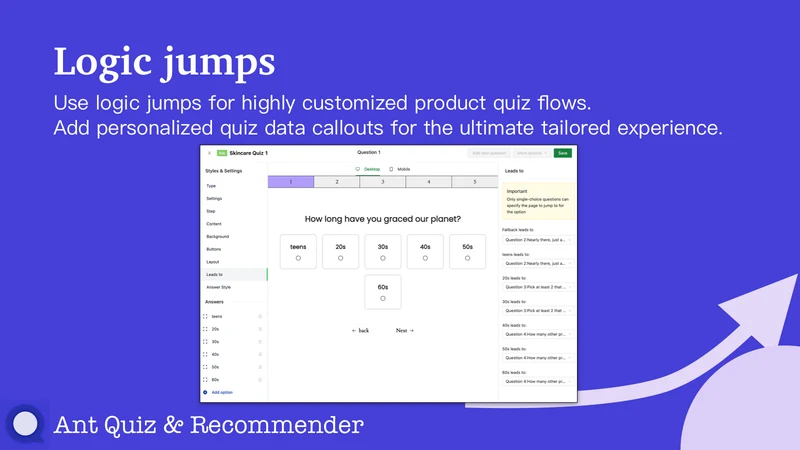 Ant Quiz & Recommender