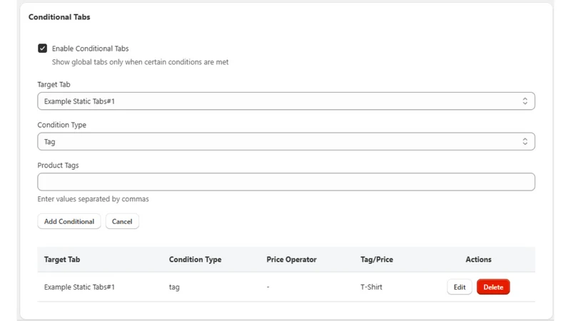 Smart Auto Description Tab